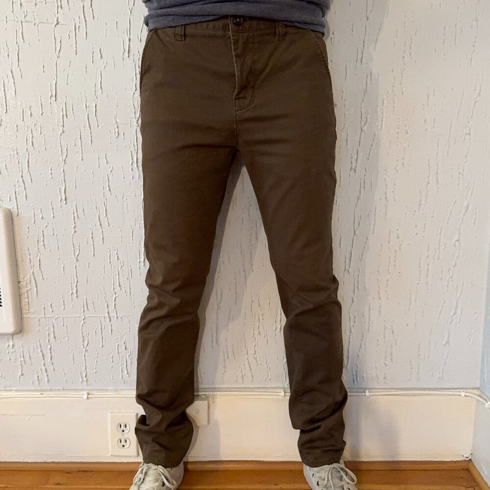 Hawkings McGill Men's Skinny Chino 32x32 Olive